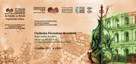Orchestra Fiorentina da camera–Italy under the stars : Morricone, Puccini, Rota …les légendes italiennes s’invitent à Eljem